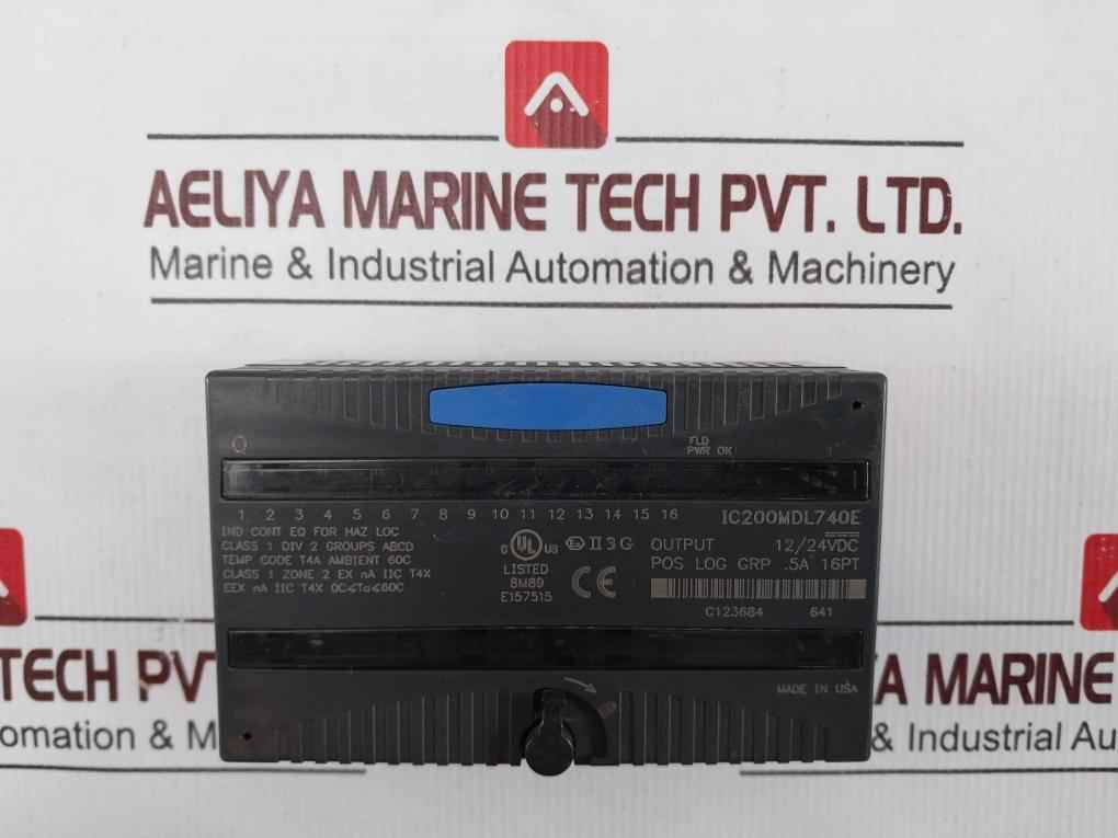 Ge Fanuc Ic200mdl740e Output Module 12/24vdc 0.5a