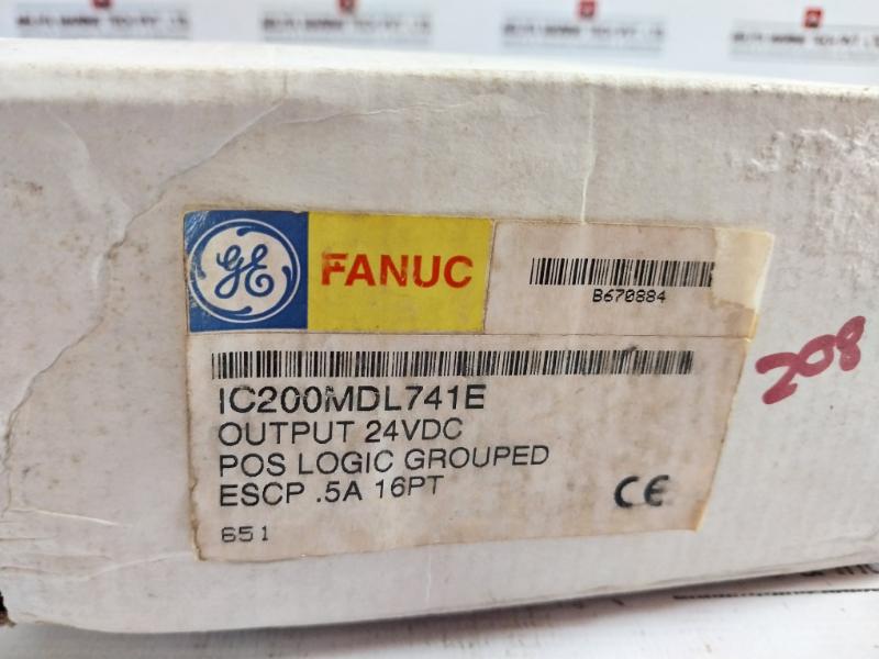 Ge Fanuc Ic200mdl741e Output Module 24vdc 16pt 0.5a