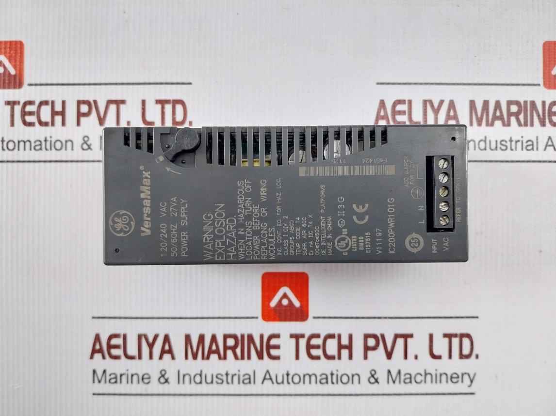 Ge Fanuc Ic200pwr101g Power Supply Module 120/240 Vac 50/60hz 27va
