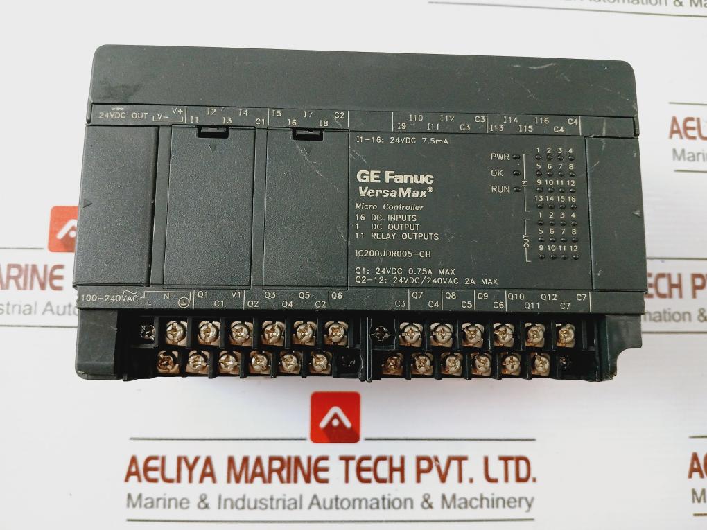 Ge Fanuc Ic200udr005-ch Versamax Micro Controller 16 Dc Inputs