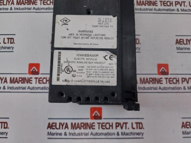 Ge Fanuc Ic660Bba020 Genius Block I/O Module 24/48 Vdc, 5A Max