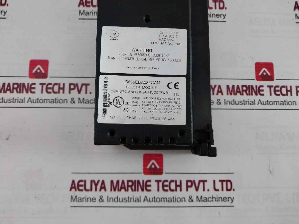 Ge Fanuc Ic660Bba026 Analog Input Block Module 24/48Vdc Pn-540005 Ea-a5-100