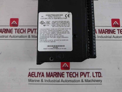 Ge Fanuc Ic660Bba026 Analog Input Block Module 24Vdc 25Ma Pn-540005 Ea5-65 60C