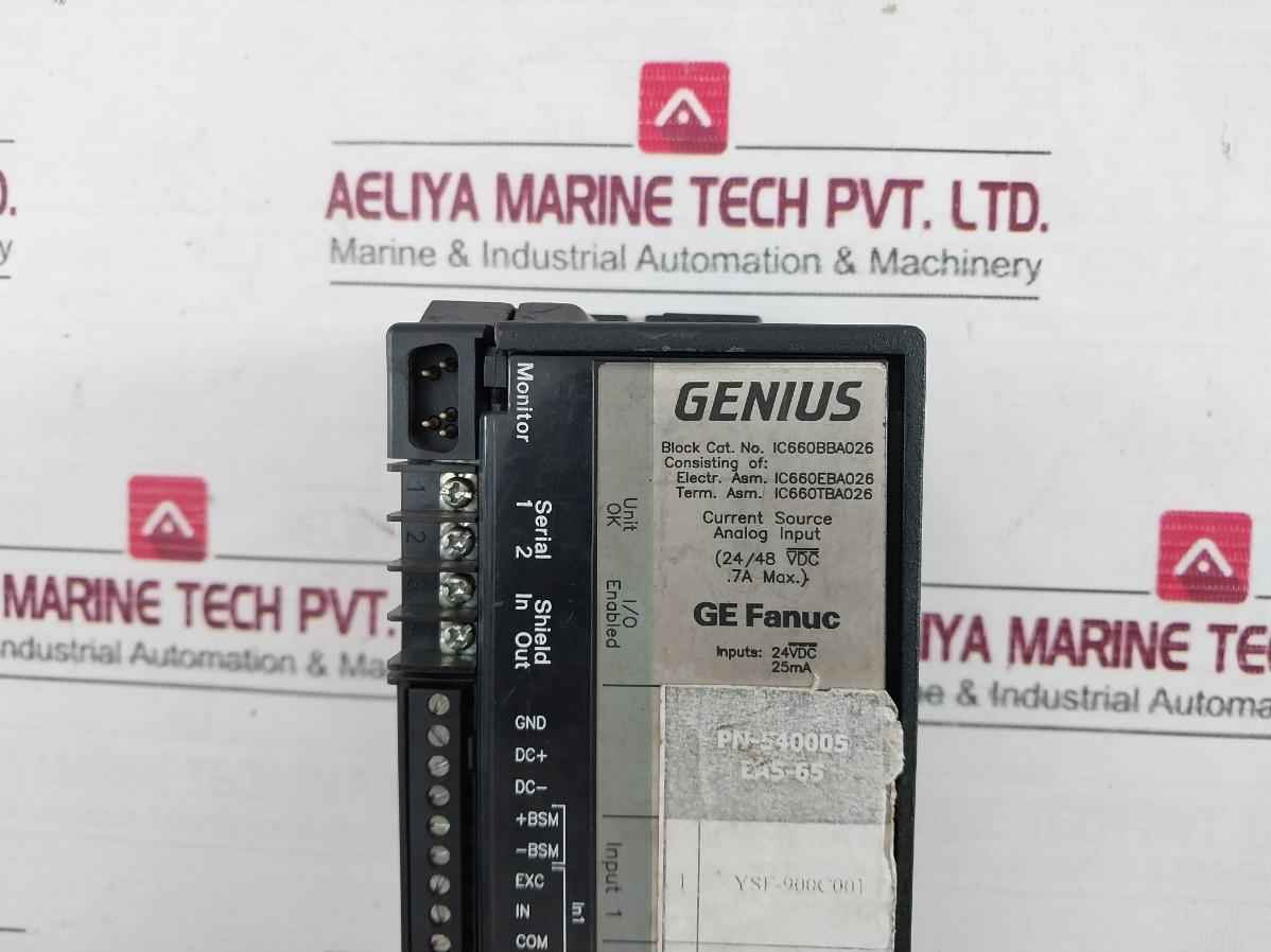 Ge Fanuc Ic660Bba026 Analog Input Block Module 24Vdc 25Ma Pn-540005 Ea5-65 60C