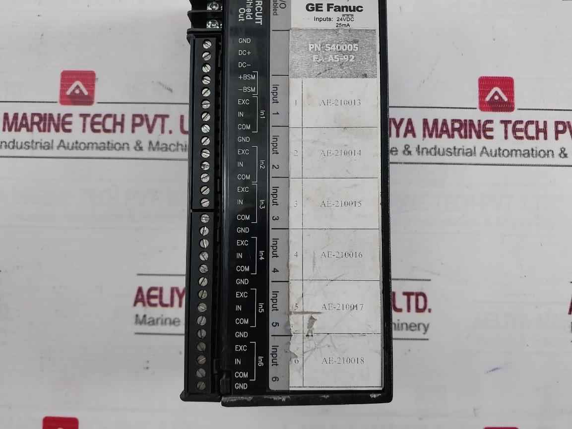 Ge Fanuc Ic660Bba026 Genius Analog Input Block Module Pn-540005 Ea-a5-92 24Vdc