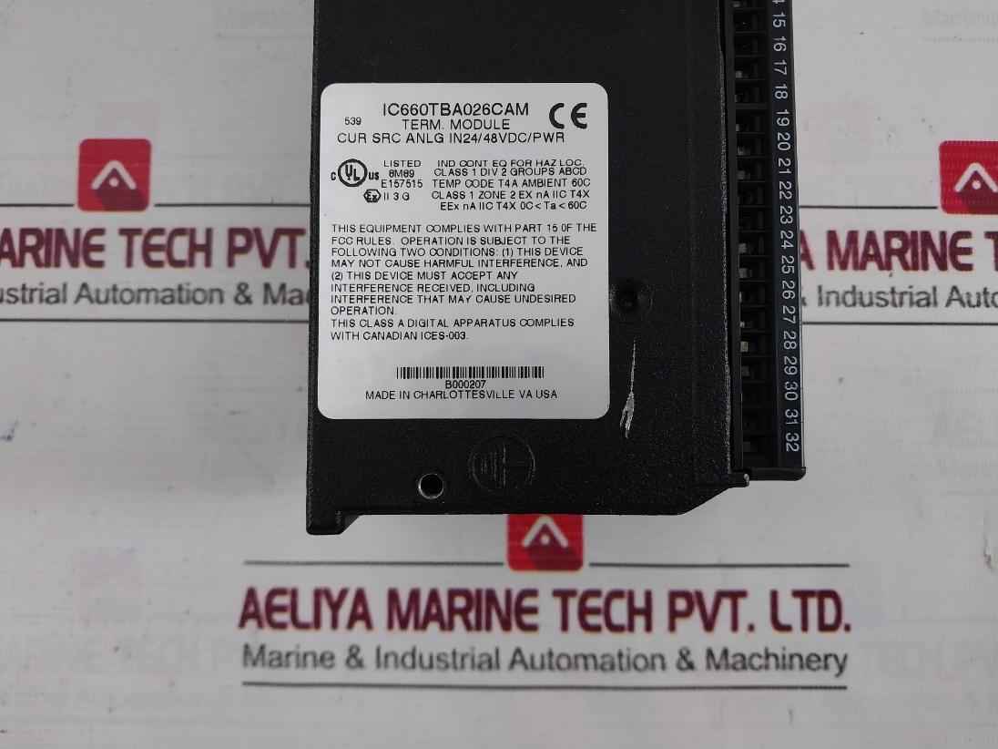 Ge Fanuc Ic660Bba026 Genius Analog Input Block Module Pn-540005 Ea-a5-92 24Vdc