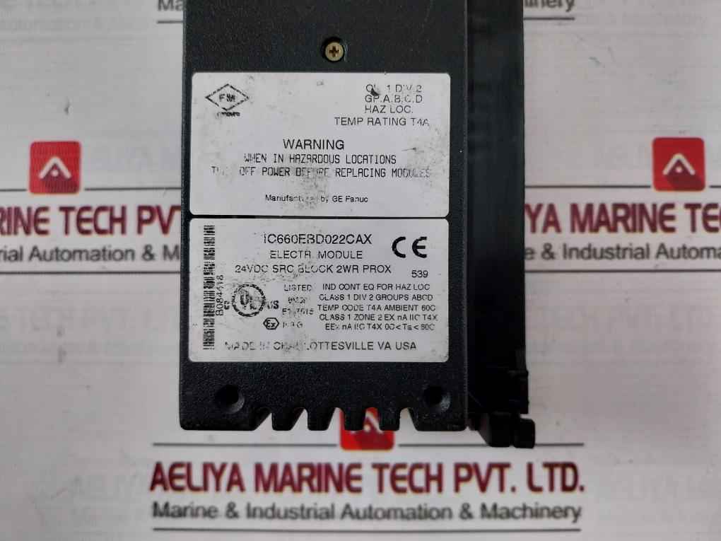 Ge Fanuc Ic660Bbd022 Genius Plc I/O Terminal Source Block Module 24Vdc