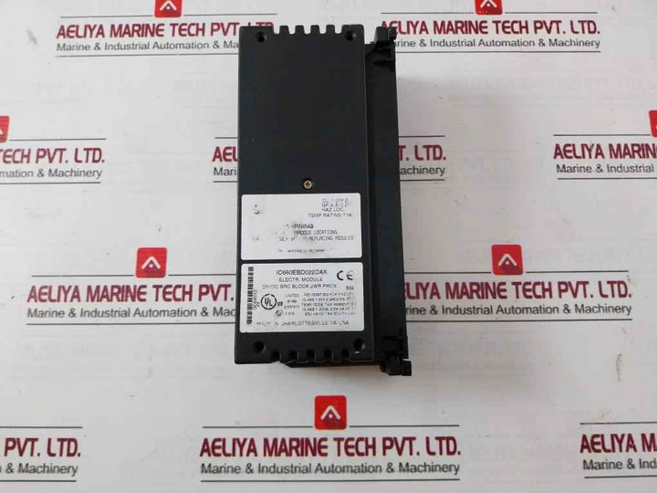 Ge Fanuc Ic660Bbd022 Genius Plc I/O Terminal Source Block Module B084512