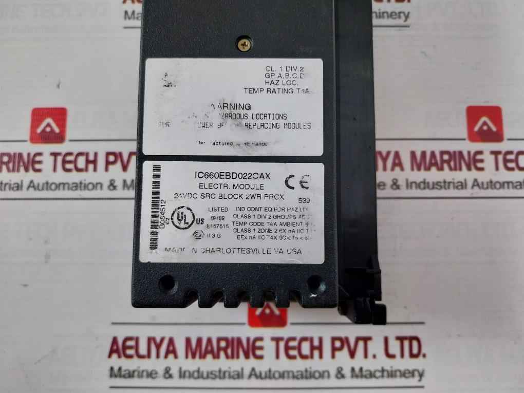 Ge Fanuc Ic660Bbd022 Genius Plc I/O Terminal Source Block Module B084512