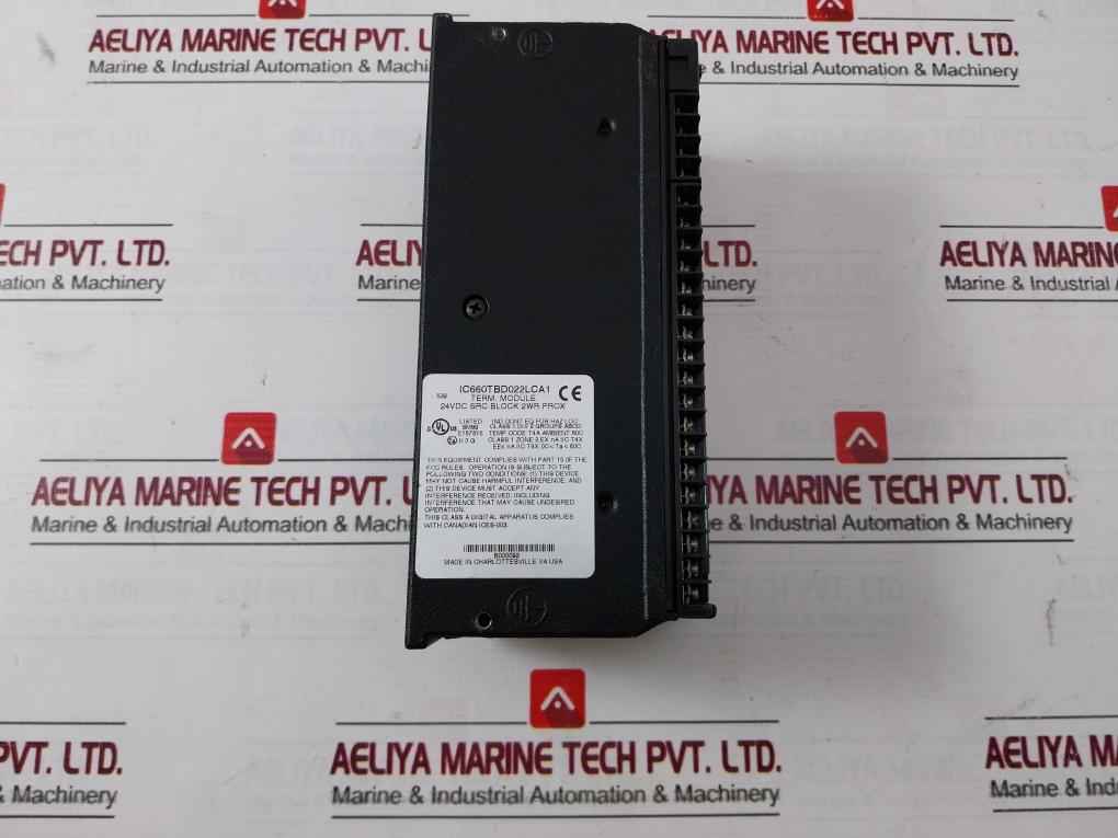 Ge Fanuc Ic660Bbd022 Plc I/O Terminal Source Block Module 24/48Vdc 16Pt