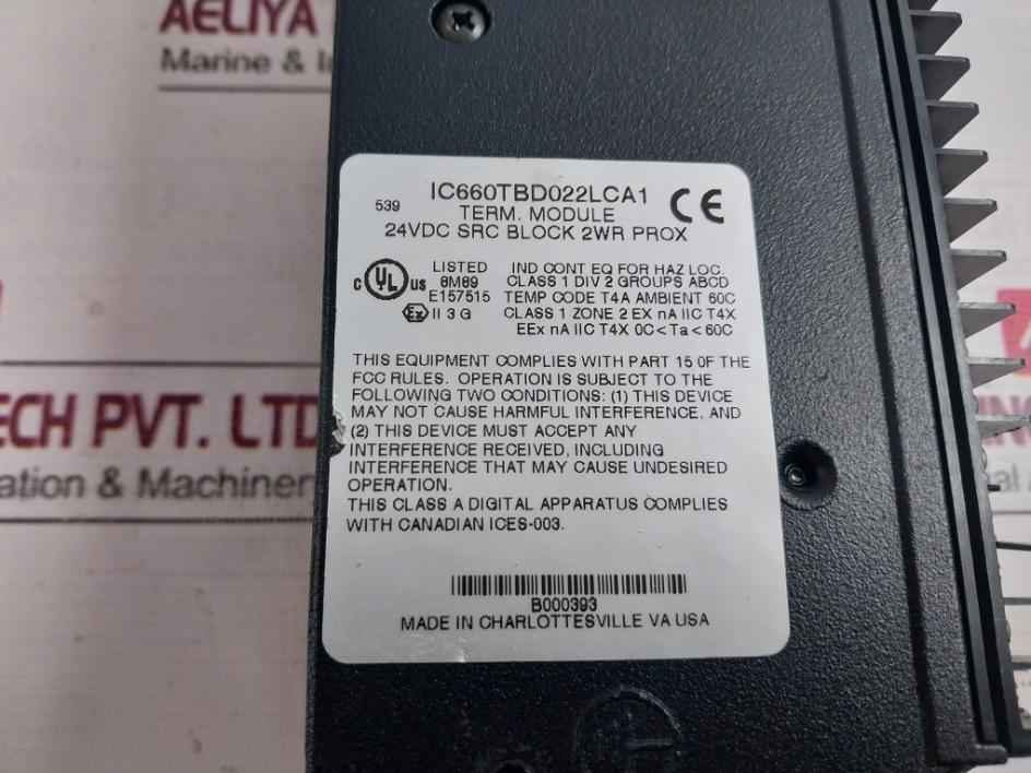 Ge Fanuc Ic660Bbd022 Plc I/O Terminal Source Block Module 60C Sd5-13 B000393
