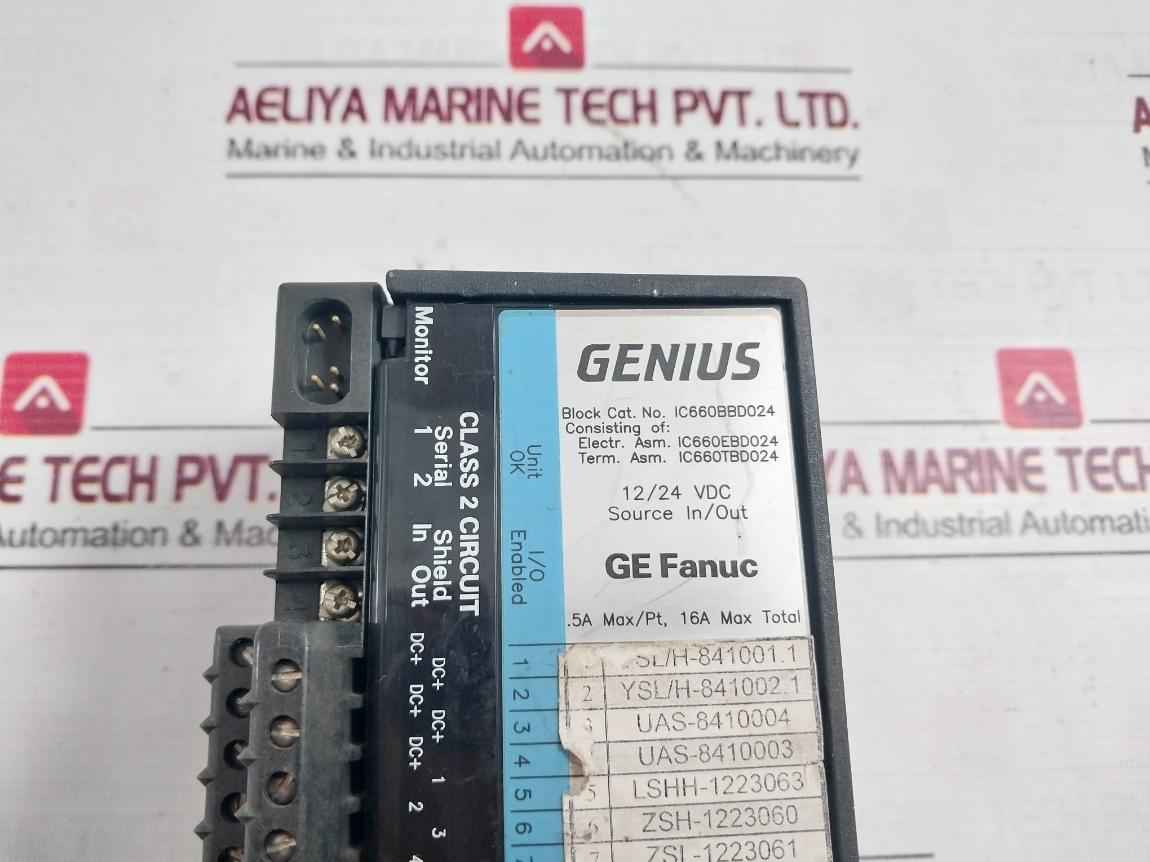Ge Fanuc Ic660Bbd024 Genius Block I/O Module Ic660Tbd024 Ic660Ebd024S 12/24Vdc