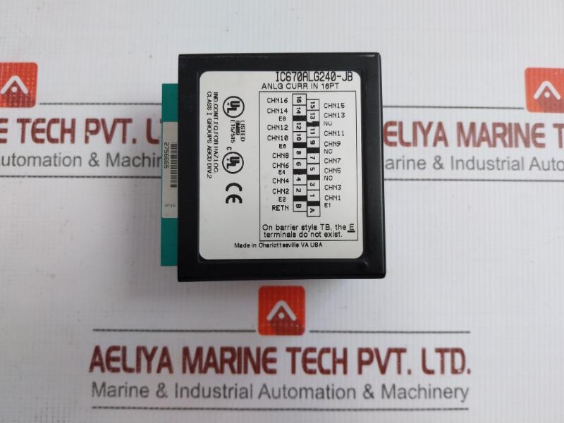 Analog Current Input Module Ic670Alg240-jb Ge Fanuc