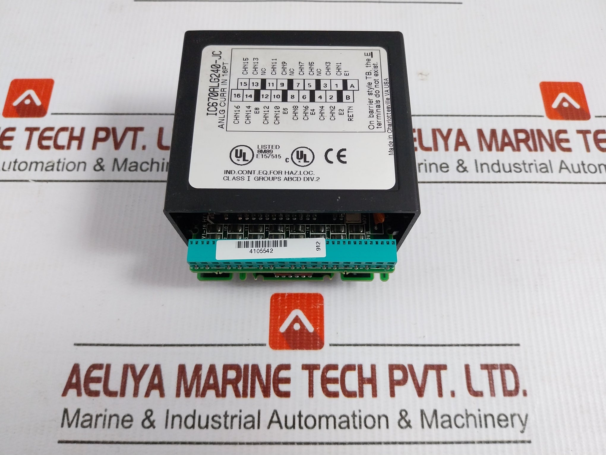Ge Fanuc 24Vdc 16 Point Analog Current Input Module Ic670Alg240-jc