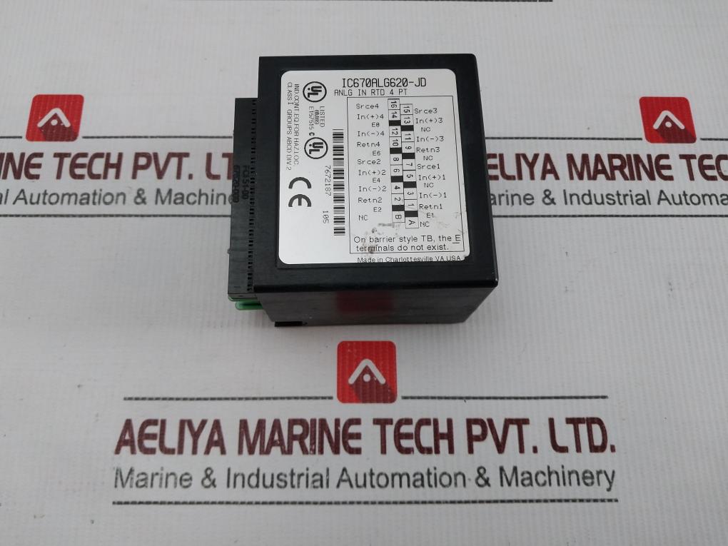 Ge Fanuc Ic670Alg620-jd Isolated Rtd Input Module 3000 Ohm Max 94V-0