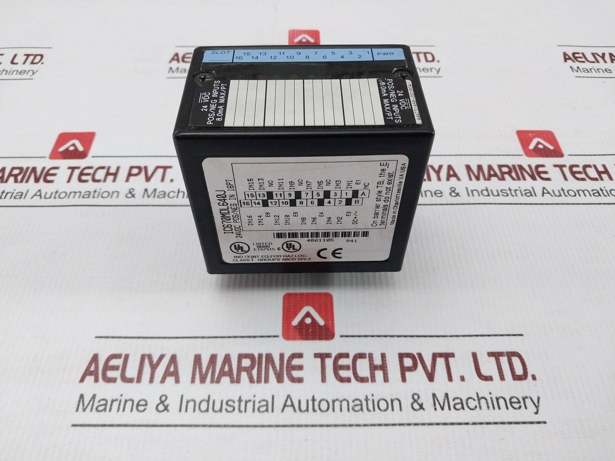 16 Point Positive Negative Plc Input Module Ic670Mdl640J Ge Fanuc 24Vdc