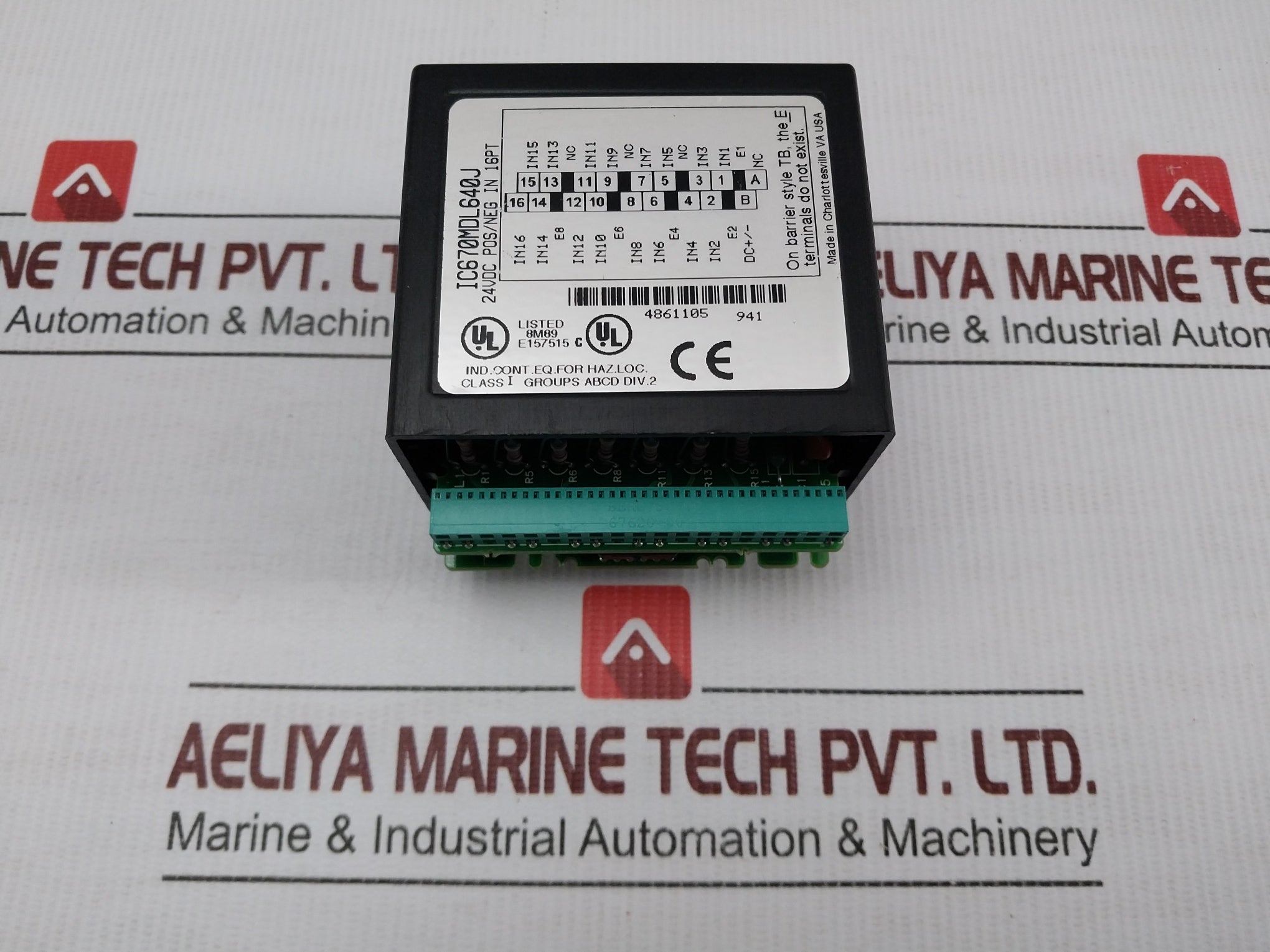 16 Point Positive Negative Plc Input Module Ic670Mdl640J Ge Fanuc 24Vdc