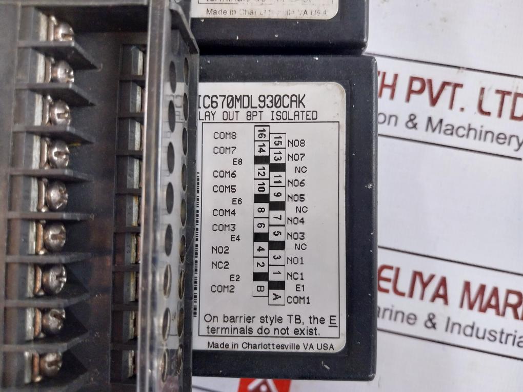 Ge Fanuc Ic670Mdl740Cak Field Control Bus Interface Unit 12/24V Dc