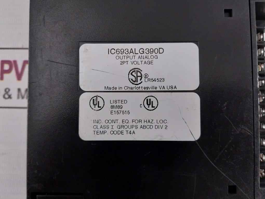 Ge Fanuc Ic693Alg390D Analog Output Module