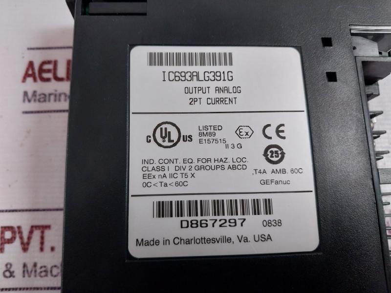 Ge Fanuc Ic693Alg391G Analog Current Output Module