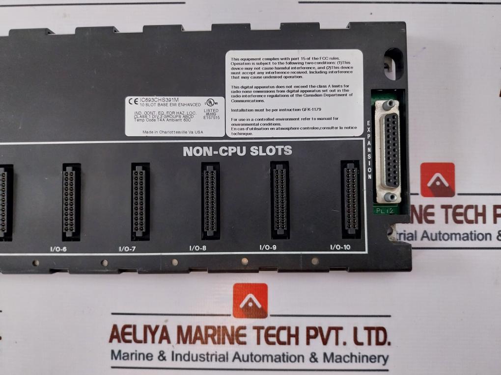 Ge Fanuc IC693CHS391M 10 Slot Base Emi Enhanced