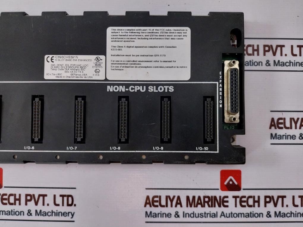 Ge Fanuc Ic693Chs391N 10-slot Expansion Base Unit Rack E157515