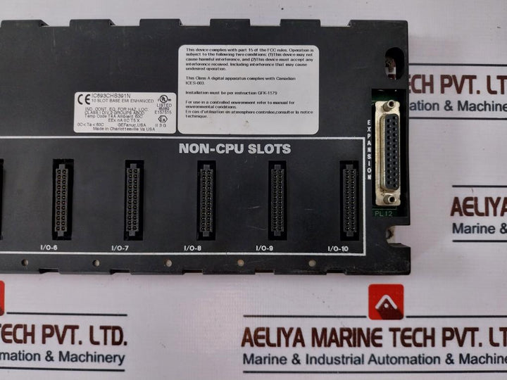 Ge Fanuc Ic693Chs391N 10-slot Expansion Base Unit Rack E157515