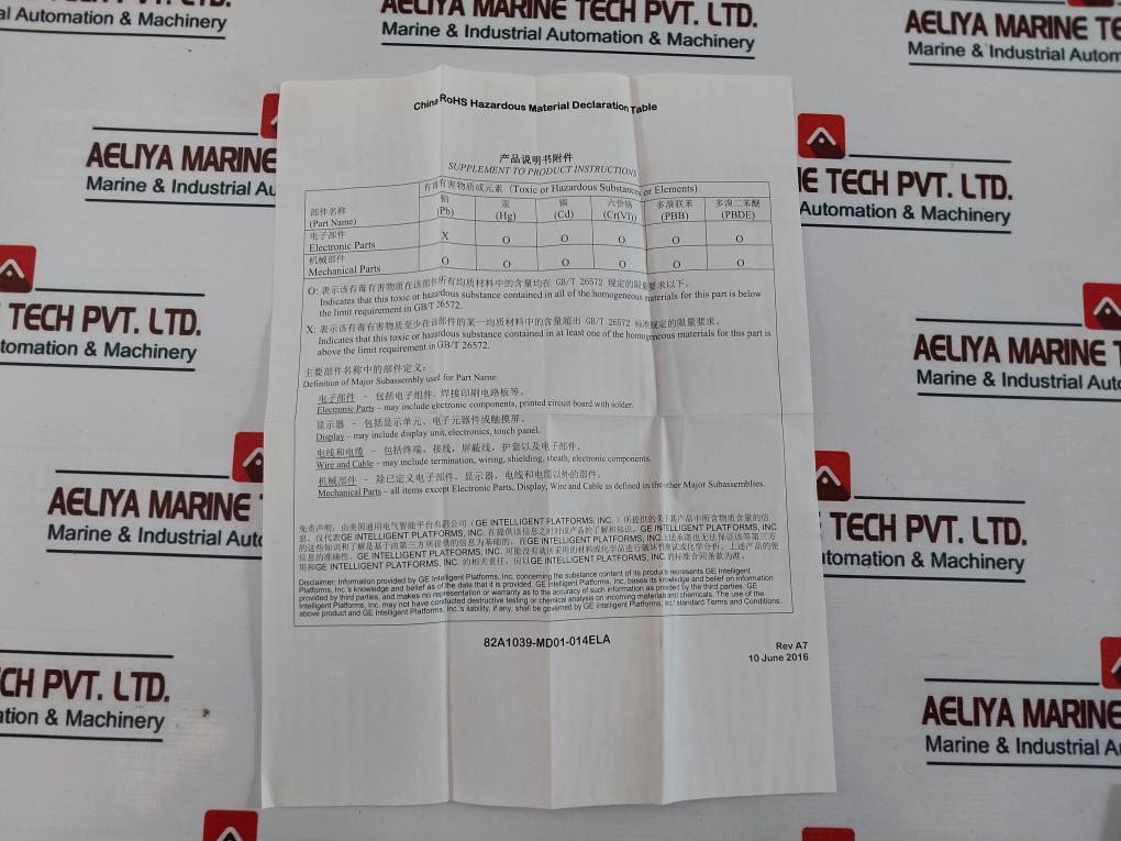 Ge Fanuc Ic693Chs392J Mounting Rack For Cpu Module 10-slot