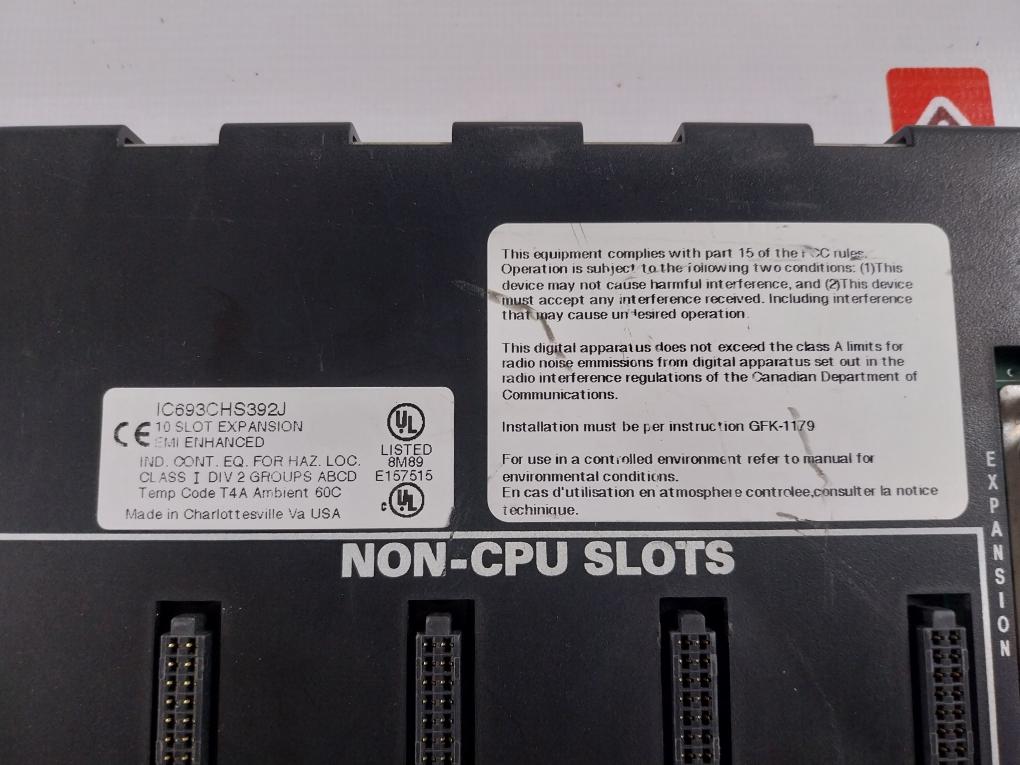 Ge Fanuc Ic693Chs392J Slot Expansion Module