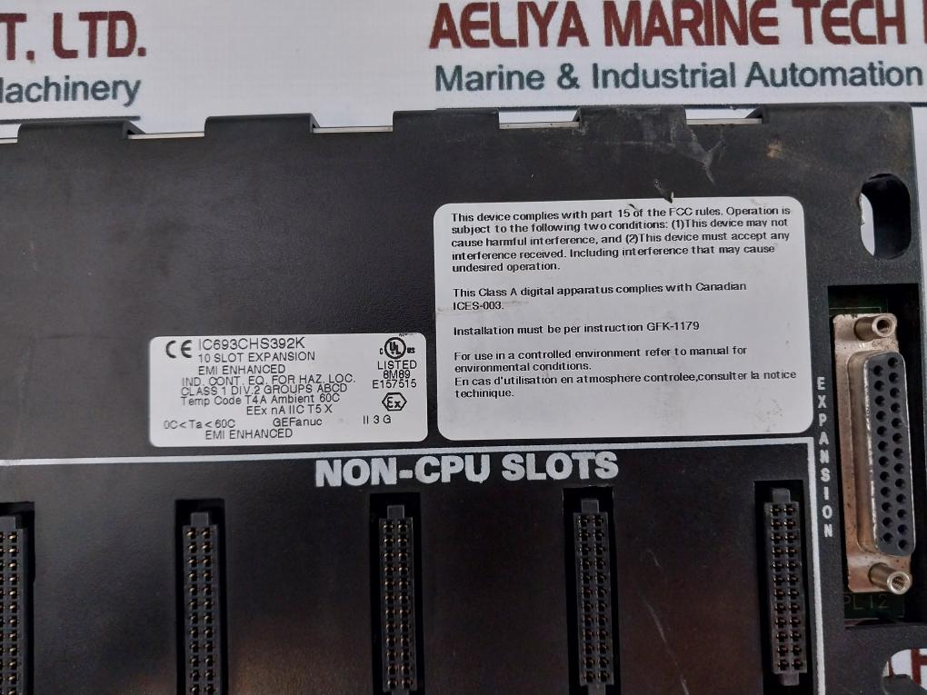 Ge Fanuc Ic693Chs392K 10 Slot Base Expansion Rack E157515