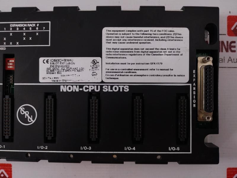 Ge Fanuc Ic693Chs398J Expansion Base Plate With 5 Slot