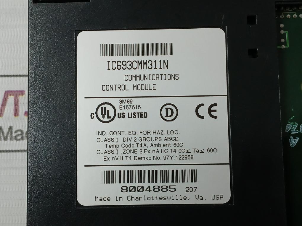 Ge Fanuc Ic693Cmm311N Communication Control Module 94V0 Gts18 R07