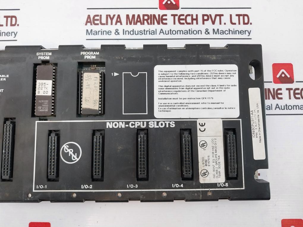 Ge Fanuc Ic693Cpu311-aa Programmable Controller 5-slot Base W/ Module