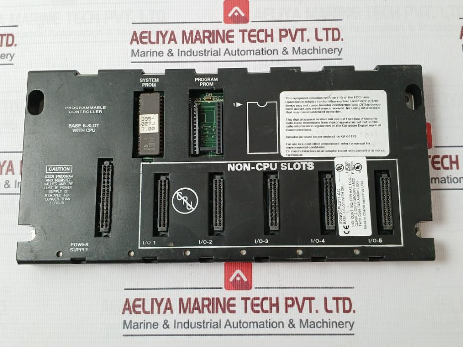Ge Fanuc Ic693Cpu311-ac Programmable Controller Base 5-slot With Cpu Module 60C