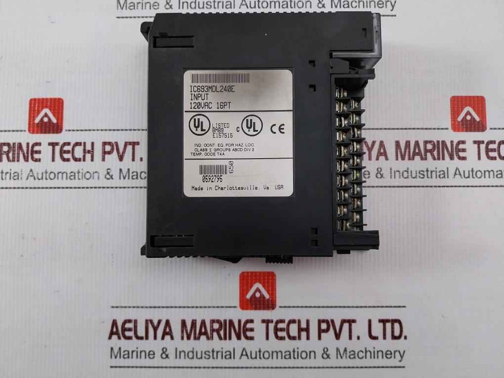 Ge Fanuc Ic693Mdl240E Plc Input Module 120Vac 16Pt