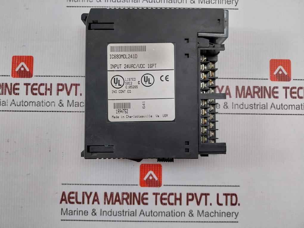 Ge Fanuc Ic693Mdl241D Plc Input Module 24Vac/Vdc 16 Point