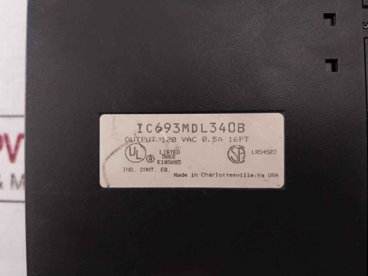 Ge Fanuc Ic693Mdl340B Output Module 120Vac 0.5A 16Pt