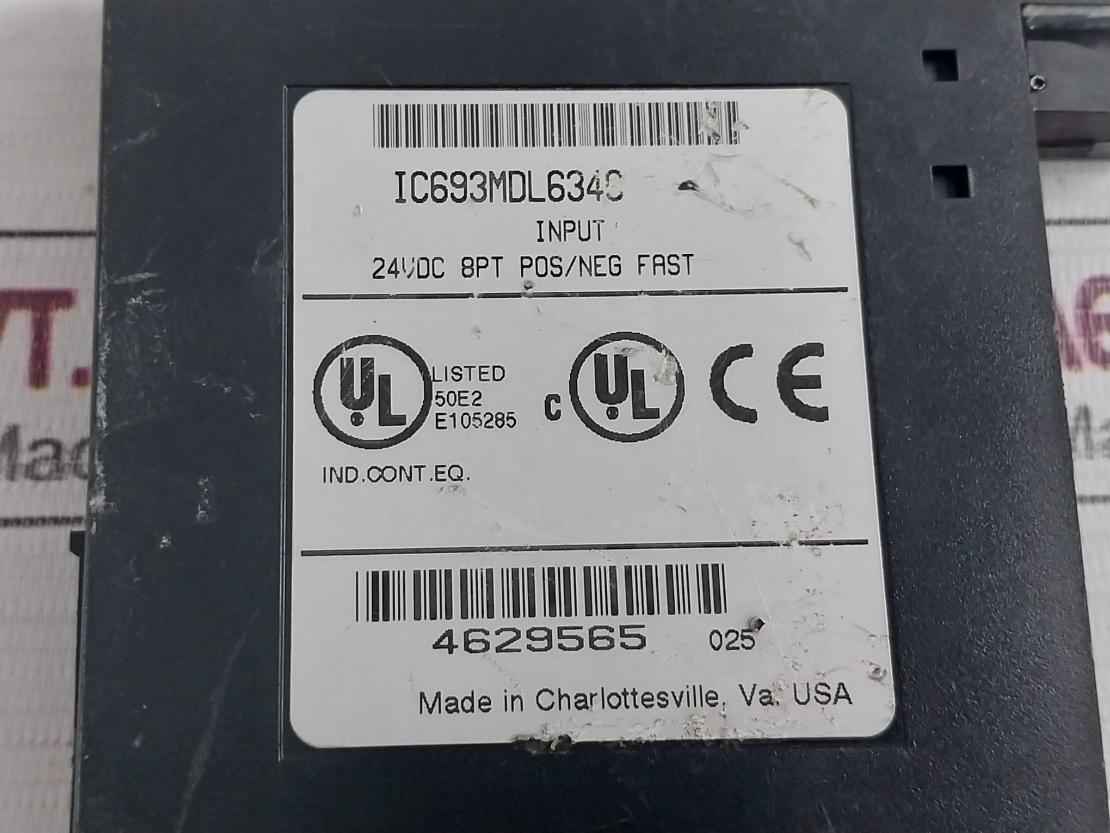 Ge Fanuc Ic693Mdl634C Input Module 24V Dc 8-point E105285
