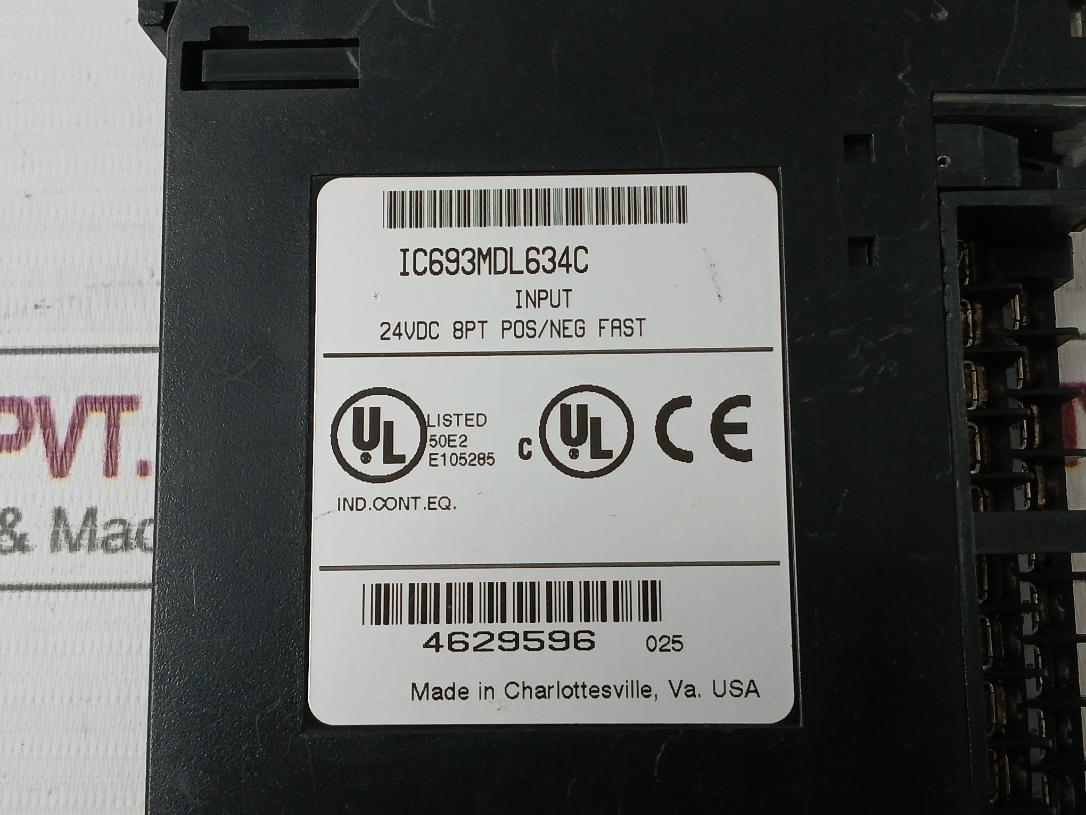 Ge Fanuc Ic693Mdl634C Input Module E105285 24Vdc