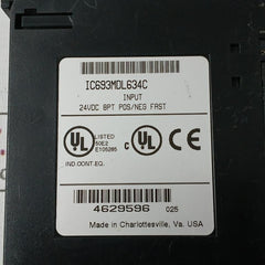 Ge Fanuc Ic693Mdl634C Input Module E105285 24Vdc