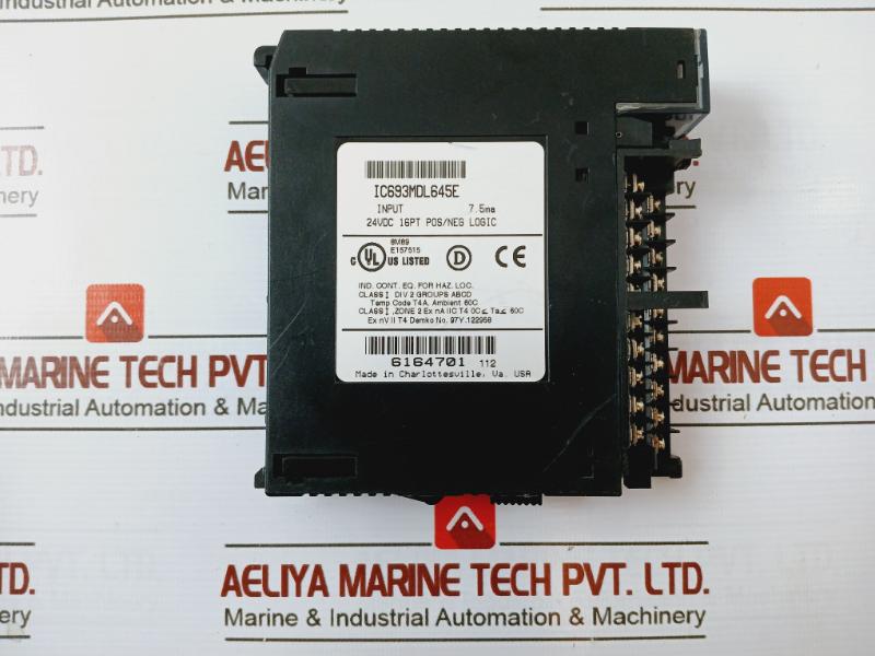 Ge Fanuc Ic693Mdl645E 16-point Positive/Negative Input Module 24Vdc