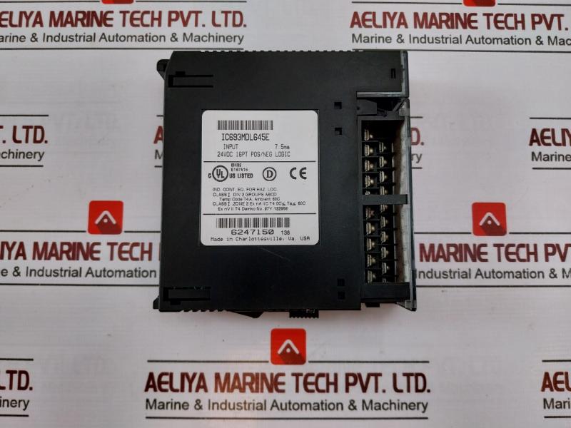 Ge Fanuc Ic693Mdl645E Plc Input Module 24Vdc 16-points