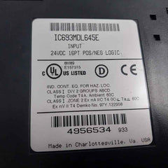 Ge Fanuc Ic693Mdl645E Positive/Negative Logic Input Module 24Vdc 60C