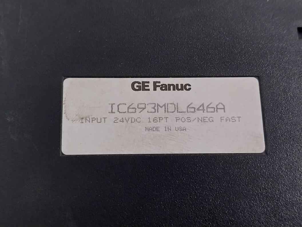 Ge Fanuc Ic693Mdl646A Discrete Input Module 24Vdc