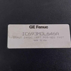Ge Fanuc Ic693Mdl646A Discrete Input Module 24Vdc