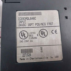 Ge Fanuc Ic693Mdl646C Input Module 24Vdc 16Pt Pos/Neg Fast