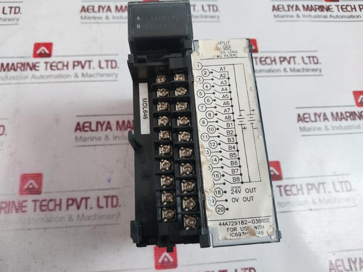 Ge Fanuc Ic693Mdl646C Plc Input Module 44A729182-038R02 24Vdc