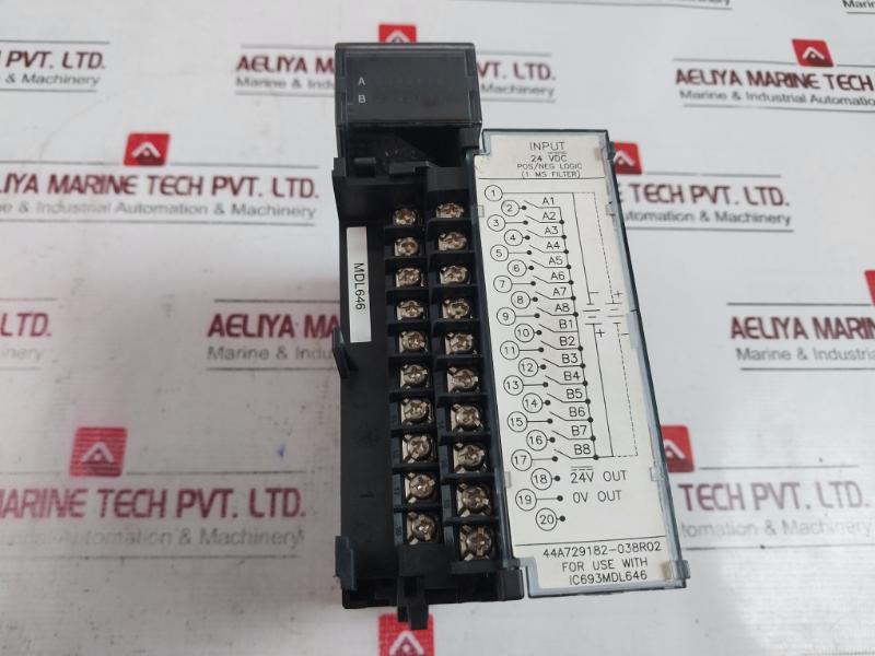Ge Fanuc Ic693Mdl646D Input Module 24V 16 Pt Pos/Neg Fast E157515