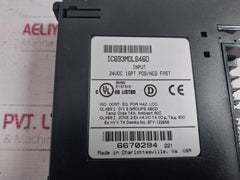 Ge Fanuc Ic693Mdl646D Input Module E157515 24Vdc 16Pt Pos/Neg Fast