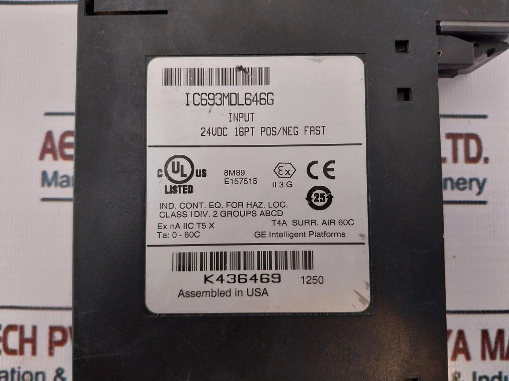 Ge Fanuc IC693MDL646G Input Module 24Vdc